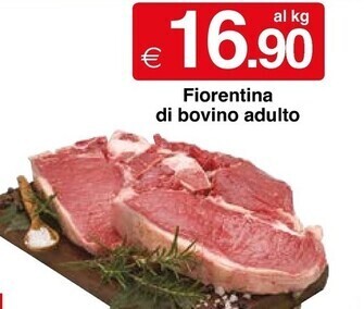 Sì con te Fiorentina di bovino adulto offerta
