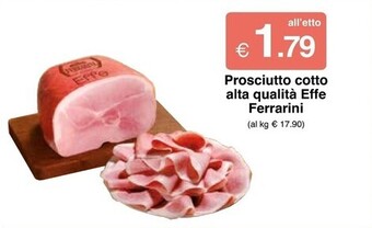 Ferrarini prosciutto cotto alta qualità effe