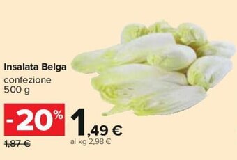 Carrefour Insalata Belga 500 g offerta