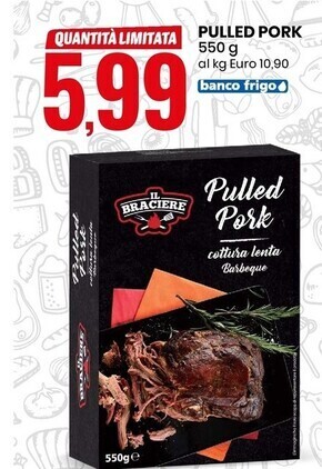 Eurospin Il braciere pulled pork offerta
