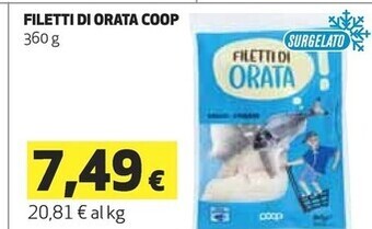 Coop Coop filetti di orata offerta