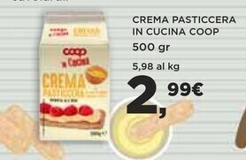 Coop Coop crema pasticcera in cucina offerta