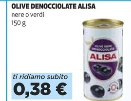 Coop Alisa olive denocciolate offerta