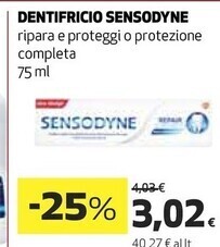 Coop Sensodyne dentifricio offerta