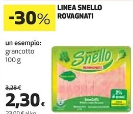 Coop Rovagnati linea snello offerta