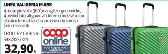 Coop Linea valigeria in abs offerta