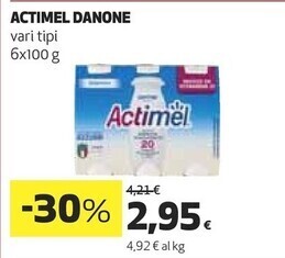Coop Danone actimel offerta