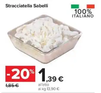 Carrefour Stracciatella Sabelli offerta