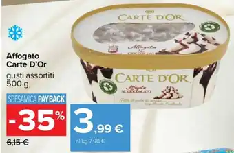 Carrefour Carte D'Or Affogato 500 g offerta