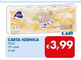 MD Discount Flou carta igienica offerta