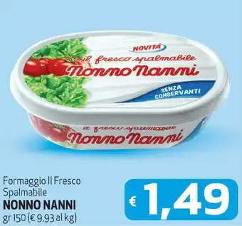 Nonno Nanni Formaggio Il Fresco Spalmabile gr 150