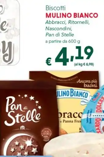DiMeglio Mulino Bianco Biscotti abbracci, Ritornelli, Nascondini, Pan di Stelle 600 g offerta