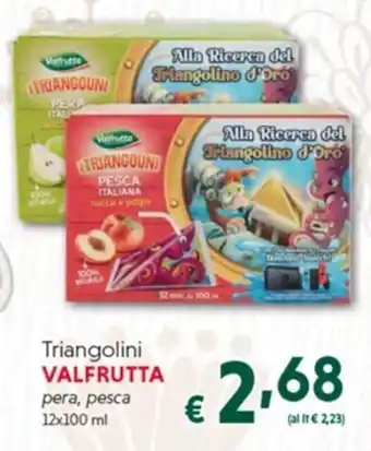 Valfrutta Triangolini pera, pesca 12x100 ml