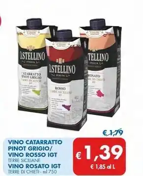 MD Discount Terre siciliane vino catarratto pinot grigio/ vino rosso igt offerta