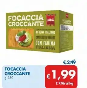 MD Discount Bottoli focaccia croccante offerta