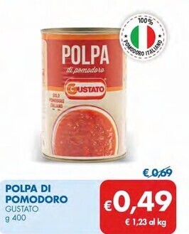 MD Discount Gustato polpa di pomodoro offerta