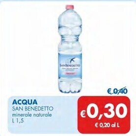 MD Discount San benedetto acqua offerta
