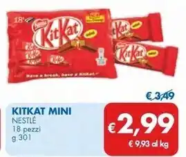 MD Discount Nestlè kit kat mini offerta