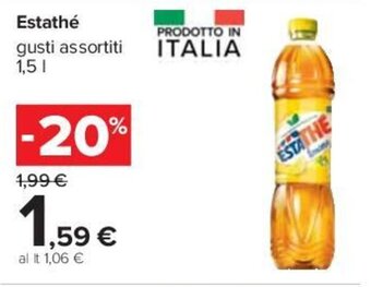 Carrefour Estathé gusti assortiti 1,5 l offerta