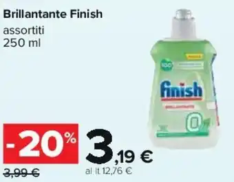 Carrefour Finish Brillantante 250 ml offerta
