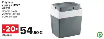 Carrefour Frigobox elettrico MV27 26 litri offerta