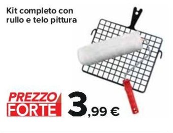 Carrefour Kit completo con rullo e telo pittura offerta