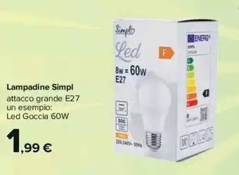 Carrefour Simpl Lampadine offerta