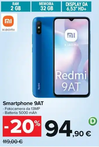 Carrefour Xiaomi Smartphone 9AT offerta