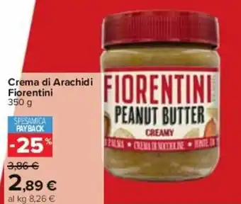 Carrefour Fiorentini Crema di Arachidi 350 g offerta