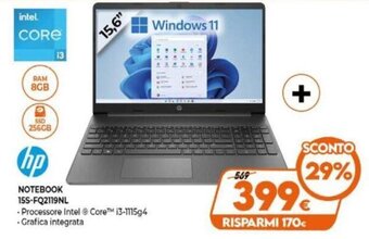 Expert hp Notebook 15S-FQ2119NL offerta