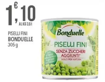Bennet Bonduelle Piselli Fini 305 g offerta