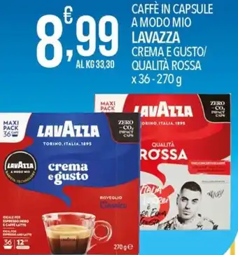 Bennet Lavazza Caffè in capsule a modo mio x 36 - 270 g offerta