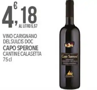 Bennet Capo Sperone Vino Carignano Del Sulcis Doc 75 cl offerta