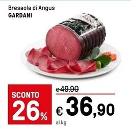 Iper La Grande Gardani bresaola di angus offerta