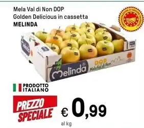 Iper La Grande Melinda mela val di non dop golden delicious in cassetta offerta