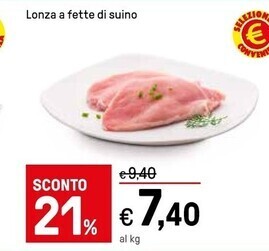 Iper La Grande Lonza a fette di suino offerta