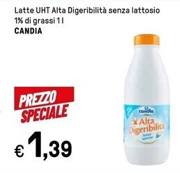Iper La Grande Candia latte uht alta digeribilità senza lattosio 1% di grassi offerta