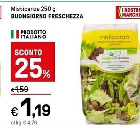 Iper La Grande Buongiorno freschezza misticanza offerta