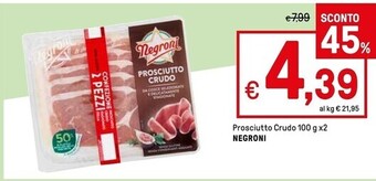 Iper La Grande Negroni prosciutto crudo offerta