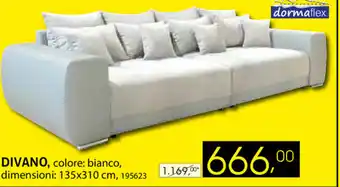 Dipo Arredamenti Dormaflex Divano 135x310cm offerta