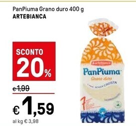 Iper La Grande Artebianca panpiuma grano duro offerta