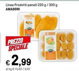 Iper La Grande Amadori linea prodotti panati offerta