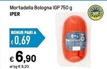 Iper mortadella bologna igp