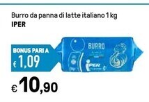 Iper La Grande Iper burro da panna di latte italiano offerta