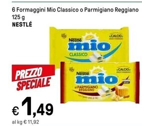 Iper La Grande Nestlè 6 formaggini mio classico offerta