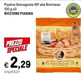 Iper La Grande Riccione piadina piadina romagnola igp alla riminese offerta