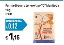 Iper La Grande Iper farina di grano tenero tipo 0 manitoba offerta