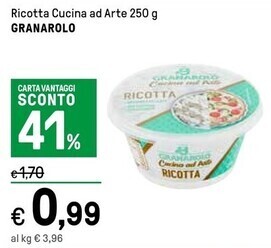 Iper La Grande Granarolo ricotta cucina ad arte offerta