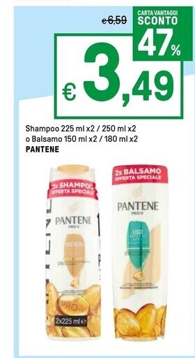 Iper La Grande Pantene shampoo offerta