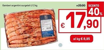 Iper La Grande Gamberi argentini surgelati offerta